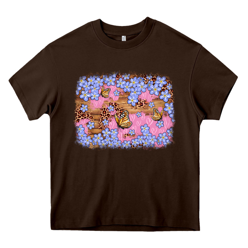 Easter Butterfly Leopard Background Heavy Core Tee by Artiststas | Teevron