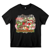 Black farm fresh strawberries Heavy Core Tee - Zillion Design Studio