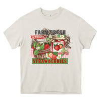 Cream farm fresh strawberries Heavy Core Tee - Zillion Design Studio