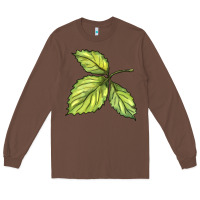 Chestnut green leaf Long Sleeve Tee - BarkalooDesign