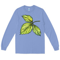 Colony Blue green leaf Long Sleeve Tee - BarkalooDesign