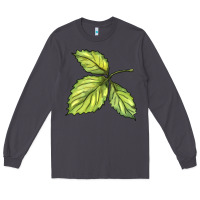 Smoke green leaf Long Sleeve Tee - BarkalooDesign