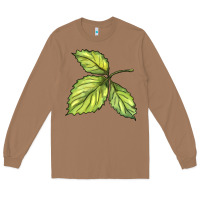 Toasted Coconut green leaf Long Sleeve Tee - BarkalooDesign