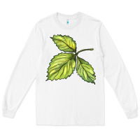 White green leaf Long Sleeve Tee - BarkalooDesign