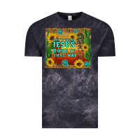 Cloud Black don't think jesus done it that way western skeleton cactus Vintage Tee - Artiststas