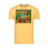 Vintage Mustard don't think jesus done it that way western skeleton cactus Vintage Tee - Artiststas