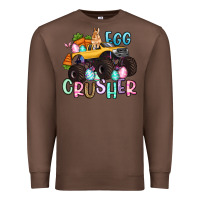Chestnut egg crusher monster truck easter Premium Sweatshirt - Artiststas