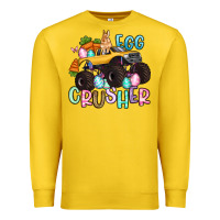 Lemon egg crusher monster truck easter Premium Sweatshirt - Artiststas