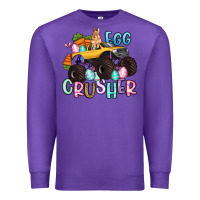 Purple egg crusher monster truck easter Premium Sweatshirt - Artiststas