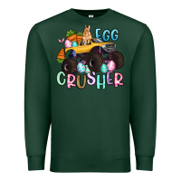 Sports Green egg crusher monster truck easter Premium Sweatshirt - Artiststas