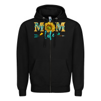 Black mom life Zipper Hoodie - NancyCooperArtShop