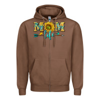 Chestnut mom life Zipper Hoodie - NancyCooperArtShop