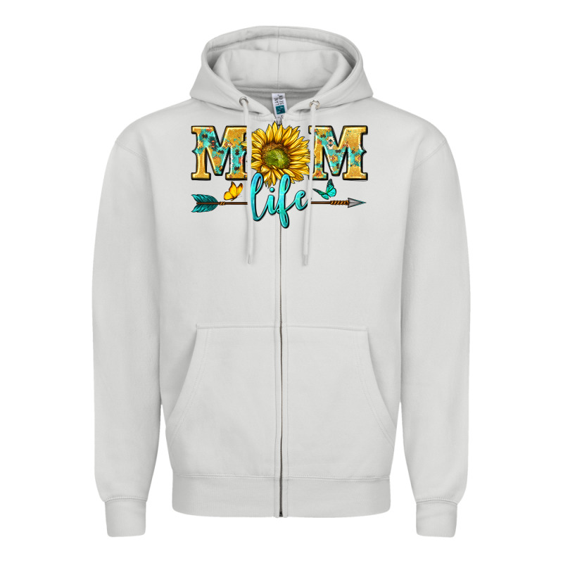 Mom Life Zipper Hoodie by NancyCooperArtShop | Teevron