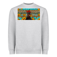 Doberman With Sunflowers License Plate Heavyweight Sweatshirt | Teevron