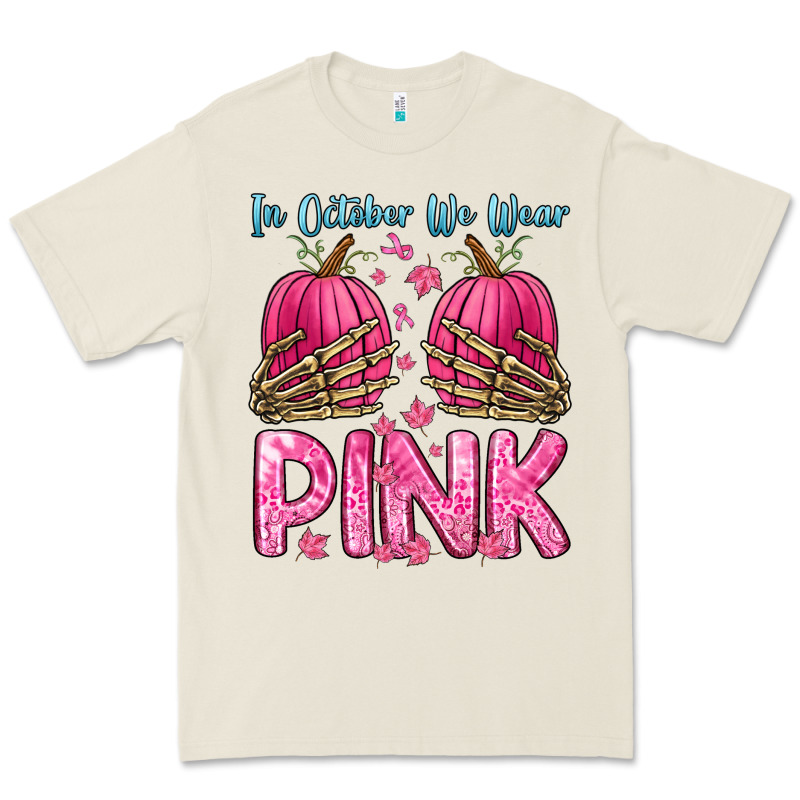In October We Wear Pink Premium Tee by Zillion Design Studio | Teevron