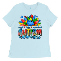 Baby Blue autism awareness accept love understand Ladies Tee - JahusDesignShop