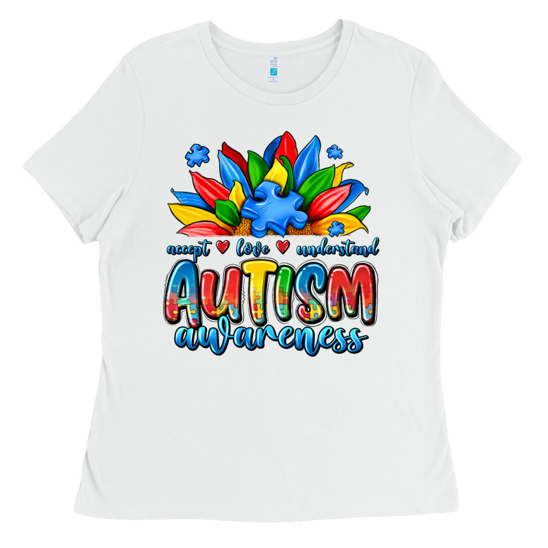Autism Awareness Accept Love Understand Ladies Tee by JahusDesignShop | Teevron