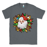 Charcoal Heather santa claus sunflower Classic Tee - Jasminsmagicworld