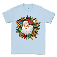 Dusty Blue santa claus sunflower Classic Tee - Jasminsmagicworld