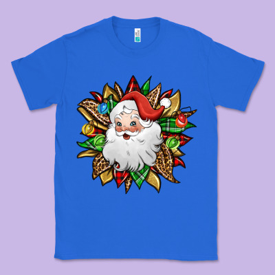Santa Claus Sunflower Classic Tee Designed By Jasminsmagicworld