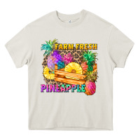 Cream farm fresh pineapple Heavy Core Tee - Zillion Design Studio