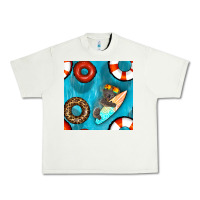 Pistachio koala at the pool seamless pattern Urban Heavy Tee - BundleAndBundleShop