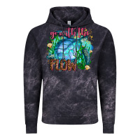 Cloud Black go with the flow Vintage Hoodie - AdoDesignShop