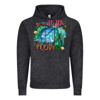 Vintage Black go with the flow Vintage Hoodie - AdoDesignShop