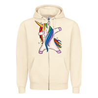 Sandshell dabbing unicorn Zipper Hoodie - MaliasSmallBusiness