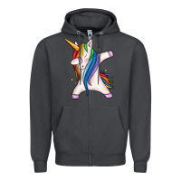 Smoke dabbing unicorn Zipper Hoodie - MaliasSmallBusiness