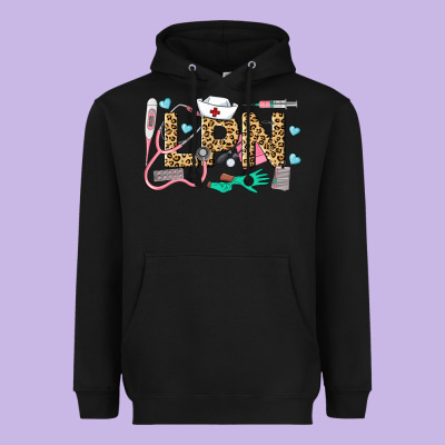 Lpn Certified Nursing Assistant Heavyweight Hoodie Designed By Lillyallendesigns