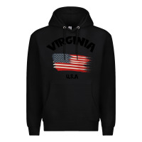 Black VIRGINIA U.S.A Premium Hoodie - Bettercallsaul