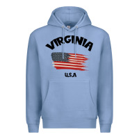 Colony Blue VIRGINIA U.S.A Premium Hoodie - Bettercallsaul