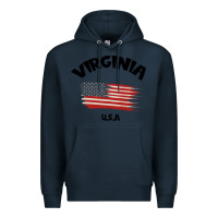 Navy VIRGINIA U.S.A Premium Hoodie - Bettercallsaul