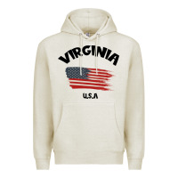 Oatmeal Heather VIRGINIA U.S.A Premium Hoodie - Bettercallsaul