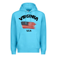 Ocean Blue VIRGINIA U.S.A Premium Hoodie - Bettercallsaul