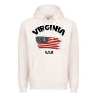 Pale Pink VIRGINIA U.S.A Premium Hoodie - Bettercallsaul