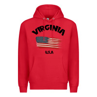Red VIRGINIA U.S.A Premium Hoodie - Bettercallsaul