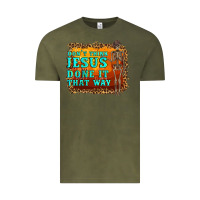 Vintage Olive don't jesus done it that way western skeleton Vintage Tee - Artiststas