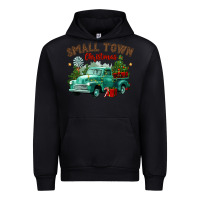 Black small town christmas Urban Hoodie - CowGirlArtShop