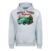 Heather Grey small town christmas Urban Hoodie - CowGirlArtShop