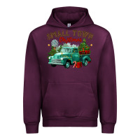 Mauve Wine small town christmas Urban Hoodie - CowGirlArtShop