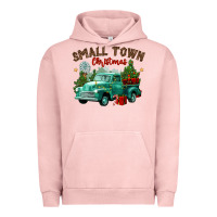 Pigment Salmon small town christmas Urban Hoodie - CowGirlArtShop