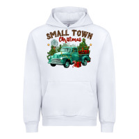 White small town christmas Urban Hoodie - CowGirlArtShop