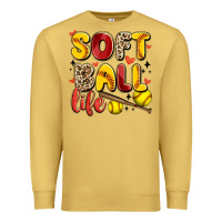 Antique Gold softball life Premium Sweatshirt - Artiststas