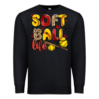 Black softball life Premium Sweatshirt - Artiststas