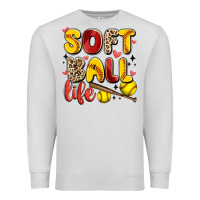 Dove Grey softball life Premium Sweatshirt - Artiststas
