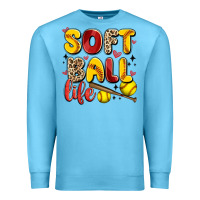 Ocean Blue softball life Premium Sweatshirt - Artiststas