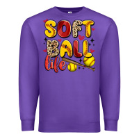 Purple softball life Premium Sweatshirt - Artiststas