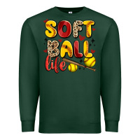 Sports Green softball life Premium Sweatshirt - Artiststas